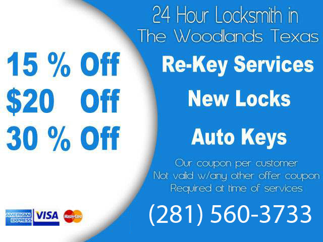 24 hour locksmih special offers in the woodlands tx